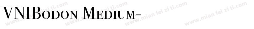 VNIBodon Medium字体转换